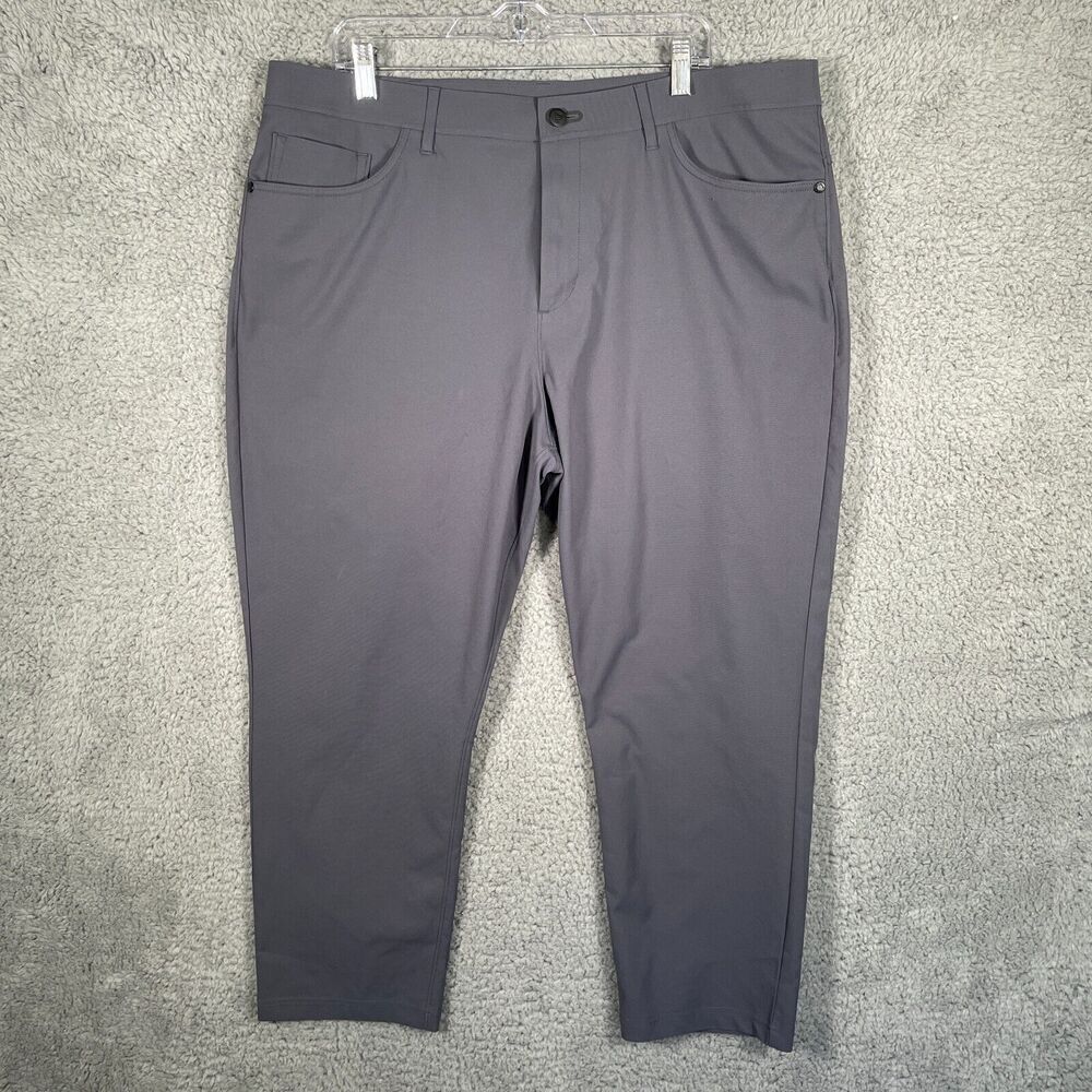 Public Rec Men 40x26 Gray Workday 5 Pocket Straight Athleisure Casual Chinos